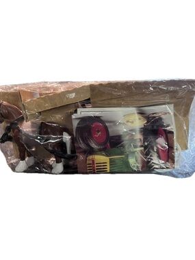 Ertl Collectibles Farm Tractor and Horse Playset in Brown and Red